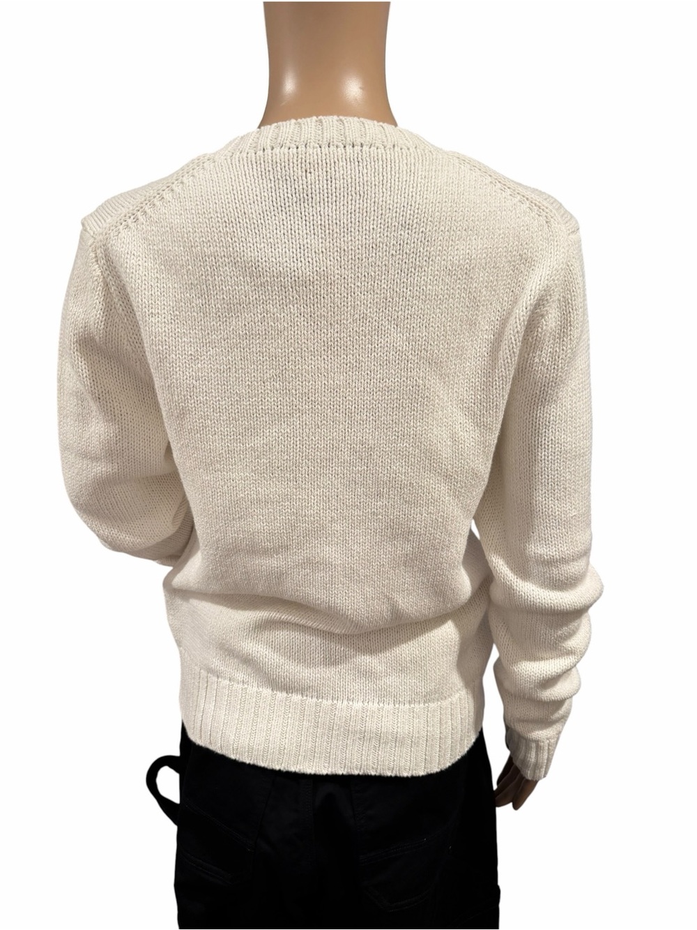 Polo Ralph Lauren white crochet American flag sweater size M - Picture 3 of 16